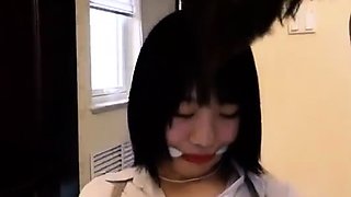 Chinese Girl Chair Tied and Cleave Gagged