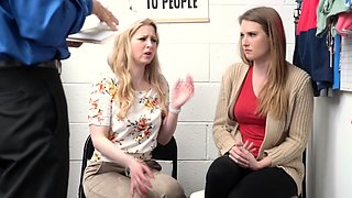 Hot teens fucked hard by a horny officer