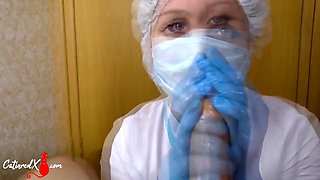 Doctor Girl Handjob And Sucking Dick