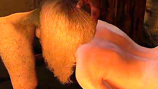Hot Blonde Suck a Grey Old Man