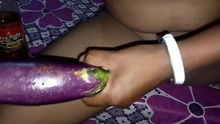 Fucking myself with an eggplant