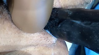 BBW Sexy Wet Hairy Pussy Gets Fucked by Sex Machine and Sucks Clit. Super Wet Orgasm!