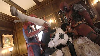 Two guys fucked an amazing ebony chick Ana Foxxx in an intense threesome.