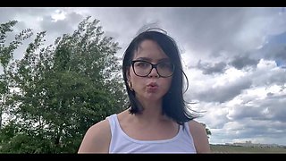 Smoking, Walking, Bouncing Boobs and Nipples Play in My Friend T-shirt From Boobsrealm