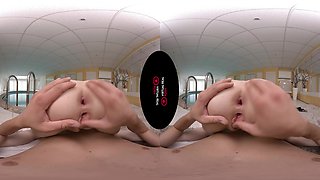 Pool Encounters - Tattooed Babe Poolside - Sexlikereal