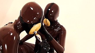 Fetish latex lesbians