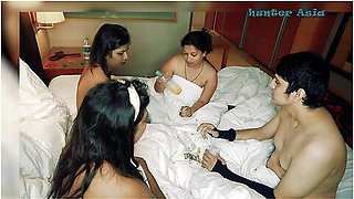 Hunter Asia - Hunter Fucking Three Indian Pussies One By One - Fffm