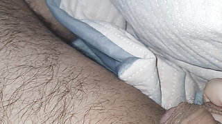 Step son lost his erection after step mom handjob and touch his dick