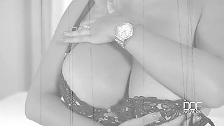 Big Jugs Set Free - A -Taking Busty Babe's Masturbation