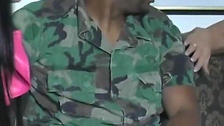 Huge black cock threesome pussy fucking