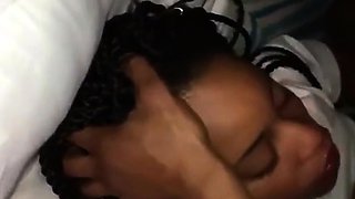 African Amateur Sucks a Big Black Cock