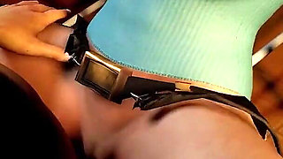 Classic Lara Croft Riding Cowgirl - Tomb Raider Parody