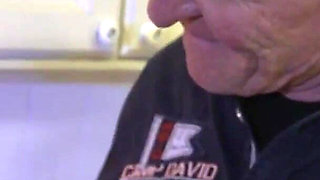 Old cock in red hair babe