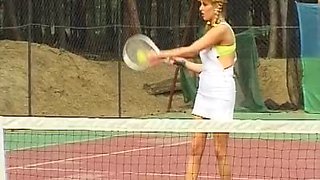 German teen with an amazing body gets fucked hard after tennis