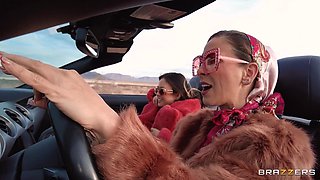 Three For The Road: MILF Cherie Deville, Dante Colle, and Petite Asian Brunette Lulu Chu in Reality Threesome hardcore