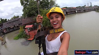 Ziplining and arousing love making at home after