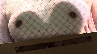 Naughty asian nympho fingering her hairy part6