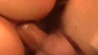 She spreads her little ass hole to let in a nice big cock