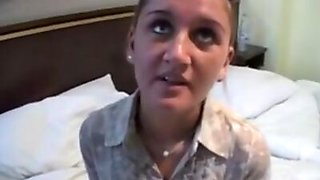 Teen blonde German girl Maid (Room Service) got fucked in Hotel