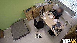 VIP4K Creditor permits MILF to have fun with his dick in the office