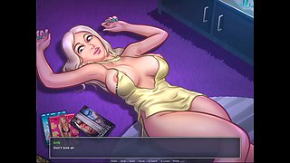 Iwanka Rump is ready to be wrecked by a huge cock in Summertime Saga