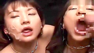 Hot Asian Lesbians Get Semen Facials