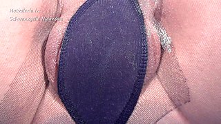 Mature in Pantyhose Gives Blowjob