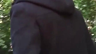 Two hot lesbians enjoys threesome with a huge cock in the bathroom