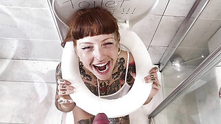 Piss Hungry Slut Deepthroat and Mess