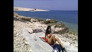 A Busty Horny MILF Get Fuck on the Beach by a Stranger