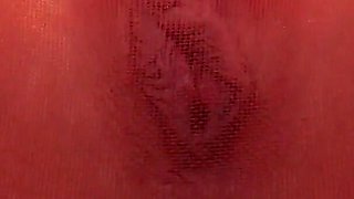 Red Pantyhose Masturbation Teenie!