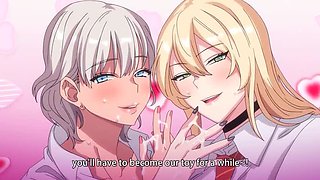 Busty Anime College Babes Threesome - Blonde Hentai Sex
