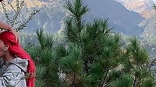 Blowjob and Doggy Fuck for Petite Redhead on Mountain Hike