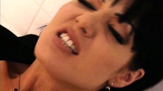 Pigtailed Brunette Lesbian Licks Hot Blonde