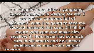 Cuckold Swallows the Biggest Cum Dump Ever