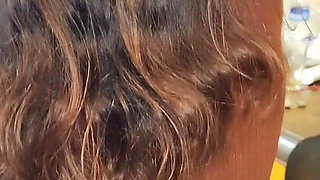 Brown Bodysuit Watch My Shaved Pussy