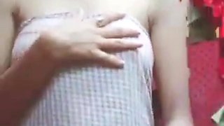 Playing with My Small Boobs and Fingering My Tight Pussy After Bath