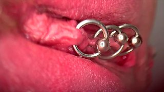 Extreme Close up Pee and My Pierced Pussy and Clit Compilati