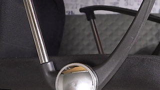 Camera Under Desk Filmed MILF Secretary Under Skirt Lace Panties