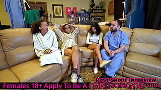 Aria Nicole Gets Yearly Physical From Doctor Tampa & Female Nurse Genesis At GirlsGoneGynoCom!