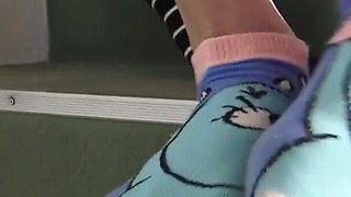 Sock Teenies Trample Face and Hand Hands of Slave