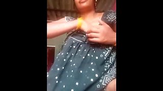 Indian Wife Remembers Husband - Milk Boobs to Dildo Pussy Orgasm with Gudibhabhi206