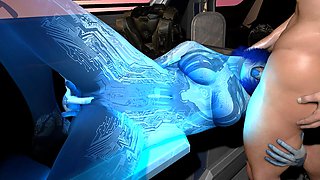 Cortana Sucking Master Chief's Dick