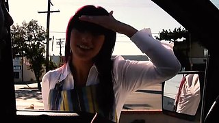 Hot Schoolgirl Gets Plowed on Couch - Anal & Blowjob Action