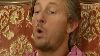 Attractive German Blonde Enjoys Dp