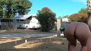 Kinky Couple Games at French Nudist Beach Campsite