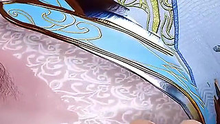 3D Hot Cosplay Babe Naked Her Boobs Got Fucked by Old Cock