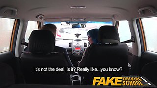 Fake Driving School Anal sex and a facial finish