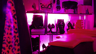 Red Rubber Fetish Femdom Latex Mistress Fetish BDSM Strap Heels Dominatrix