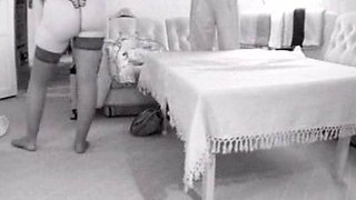 Amateur milf fucked hard in stockings